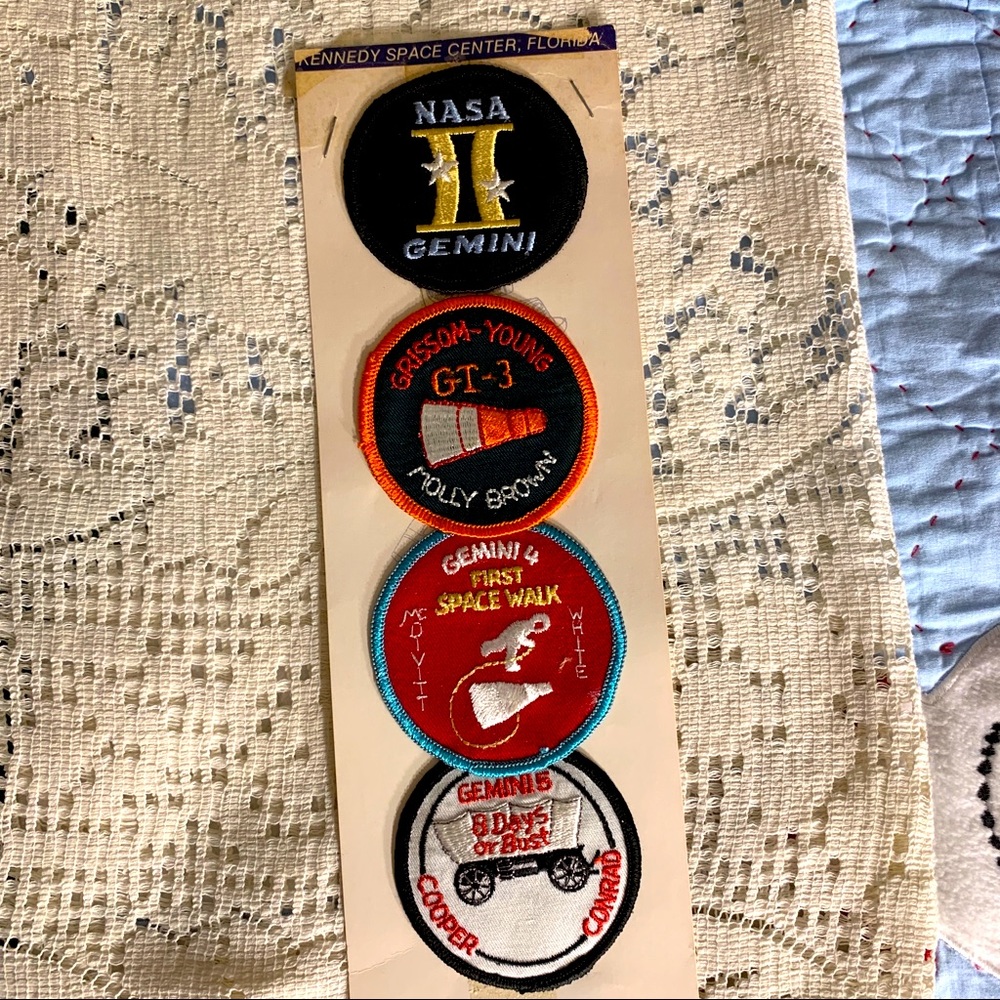 4 Vintage NASA Patches